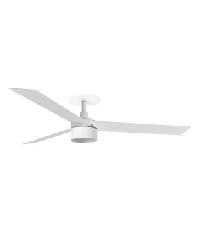 Cruiser Recessed 132cm TEK LED Ceiling Fan Matt White 4000K