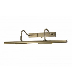 Picture Wall Lamp Switched 4 Light G9 Antique Brass - 1