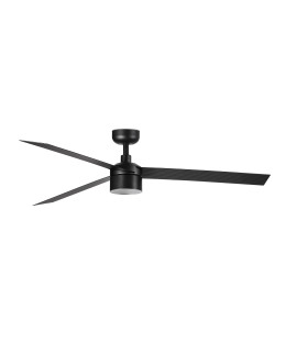 Cruiser 132cm Smart TEK LED Ceiling Fan Matt Black 4000K