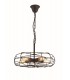 Cage Ceiling Pendant 5 Light E27 Black - 1