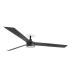 Cruiser Recessed 160cm LED Ceiling Fan Matt Black CCT