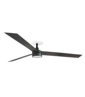 Cruiser Recessed 160cm LED Ceiling Fan Matt Black CCT