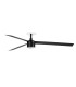 Cruiser Recessed 160cm TEK LED Ceiling Fan Matt Black 2700K