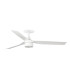 Punt Recessed 132cm TEK LED Ceiling Fan Matt White 3000K