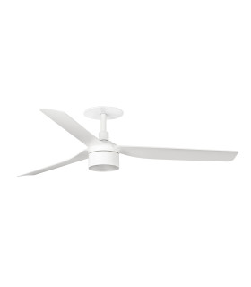 Punt Recessed 132cm TEK LED Ceiling Fan Matt White 3000K