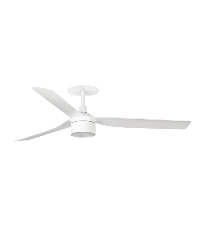 Punt Recessed 132cm TEK LED Ceiling Fan Matt White 2700K