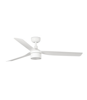 Punt 132cm Smart TEK LED Ceiling Fan Matt White 3000K