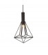 Cage Ceiling Pendant 1 Light E27 Black - 1
