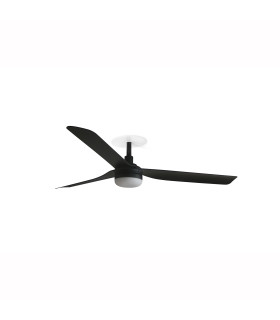 Punt Recessed 132cm LED Ceiling Fan Matt Black CCT