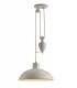 Pulley System Dome Ceiling Pendant E27 Matt White - 1