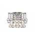 Glass Crystal Wall Lamp, E14 Switched Polished Chrome, Sphere Crystal - 1