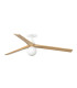 Klim Recessed Large LED Ceiling Fan Matt White, Pine Blades