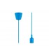 1.5m Suspension Kit 1 Light Blue,90mm Plastic Base and Silicon Lampholder Cover, E27 Max 60W, c, w Ceiling Bracket - 1