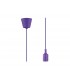 1.5m Suspension Kit 1 Light Purple,90mm Plastic Base and Silicon Lampholder Cover, E27 Max 60W, c, w Ceiling Bracket - 1
