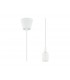1.5m Suspension Kit 1 Light White,90mm Plastic Base and Silicon Lampholder Cover, E27 Max 60W, c, w Ceiling Bracket - 1