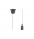 1.5m Suspension Kit 1 Light Black,90mm Plastic Base and Silicon Lampholder Cover, E27 Max 60W, c, w Ceiling Bracket - 1