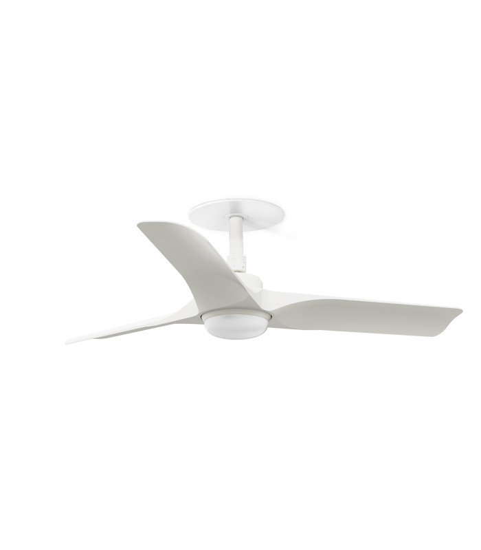 Hey Recessed 90cm LED Ceiling Fan Matt White CCT