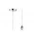 1.5m Suspension Kit 1 Light Polished Chrome, Clear Cable, E27 Max 60W, c, w Ceiling Bracket - 1