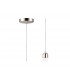 1.5m Suspension Kit 1 Light Satin Nickel, Clear Cable, E27 Max 60W, c, w Ceiling Bracket - 1