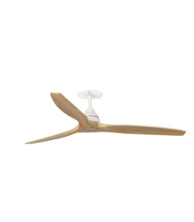 Alo Recessed 152cm Ceiling Fan Matt White, Pine Blades