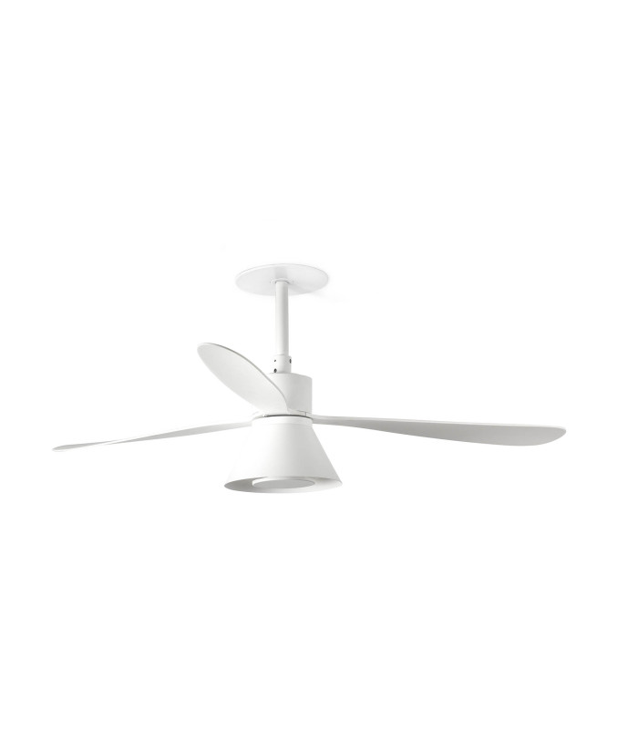 Amelia Recessed 132cm Ceiling Fan Matt White CCT