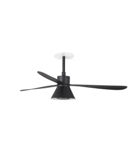 Amelia Recessed 132cm Ceiling Fan Matt Black CCT