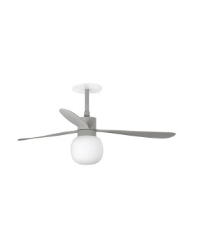 Amelia Recessed 132cm Ceiling Fan Matt Grey 2700K