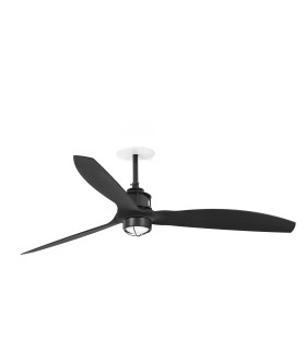 Just Recessed 128cm Ceiling Fan Matt Black 3000K