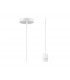 1.5m Suspension Kit 1 Light White, White Cable, E27 Max 60W, c, w Ceiling Bracket - 1