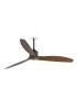 Just Recessed 128cm Ceiling Fan Matt Black, Walnut Blades