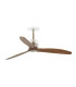 Deco Recessed 128cm Ceiling Fan Old Gold, Walnut Blades