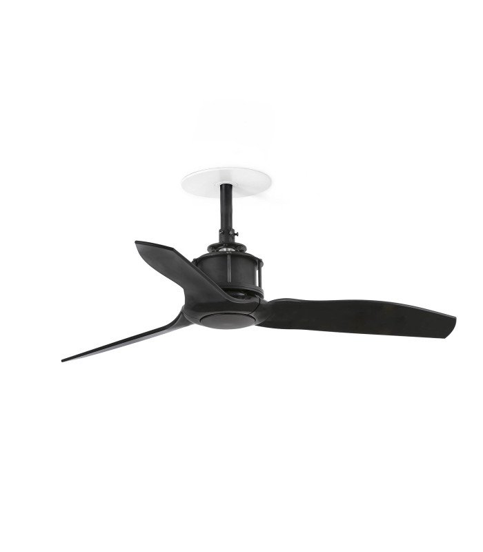Just Recessed 81cm Ceiling Fan Matt Black