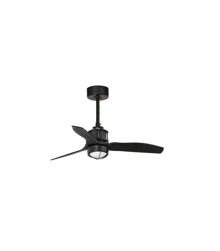 Just 81cm Smart Ceiling Fan Matt Black 3000K