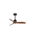 Just 81cm Smart Ceiling Fan Matt Black, Walnut Blades
