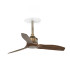 Just Recessed 81cm Ceiling Fan Old Gold, Walnut Blades