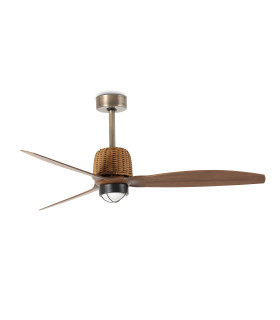 Weaver 128cm Ceiling Fan Old Gold, Walnut Blades 3000K