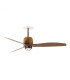 Weaver Recessed 128cm Ceiling Fan Old Gold, Walnut Blades 3000K