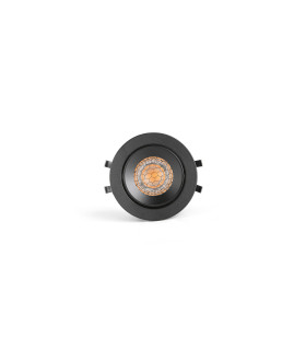 Kivi Black Orientable Recessed 7W 2700K 36° Ip44