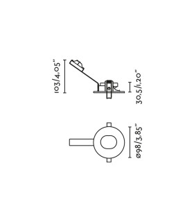 Niva Orientable Pinhole Recessed Downlight Black GU10