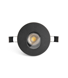 Niva Orientable Pinhole Outdoor Recessed Downlight Black GU10 IP65