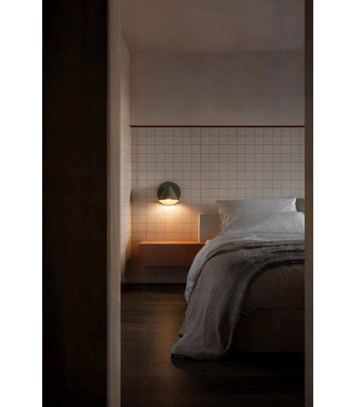 Noon Reading Wall Light Moss grey, Moss grey Shade E27