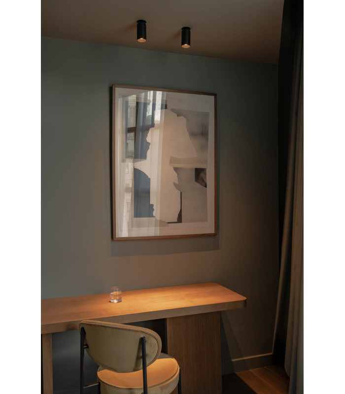 Stan Slim Recessed Downlight Black GU10