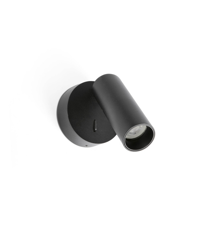 Stan Slim Reading Wall Light Black GU10 with Switch
