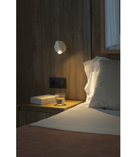 Stan Slim Reading Wall Light White GU10 with Switch
