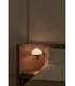 Dome Reading Wall Light Satin Black, Gloss White Shade E27