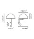 Dome Reading Wall Light Satin Black, Gloss White Shade E27