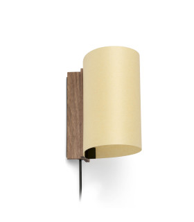 Cata 180Cm LED Wall Lamp Walnut, Beige Shade 2700K