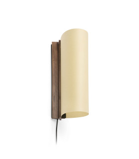 Cata 360Cm LED Wall Lamp Walnut, Beige Shade 2700K