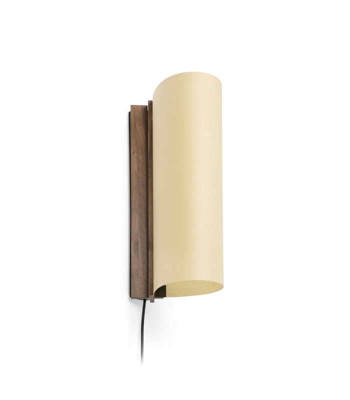 Cata 360Cm LED Wall Lamp Walnut, Beige Shade 2700K