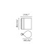 Cata 180Cm LED Wall Lamp Walnut, Beige Shade 2700K